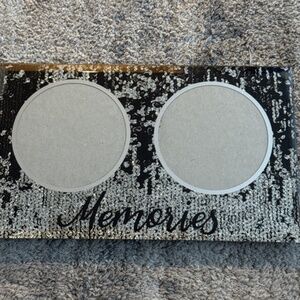 Memories Black Silver Double Picture Frame